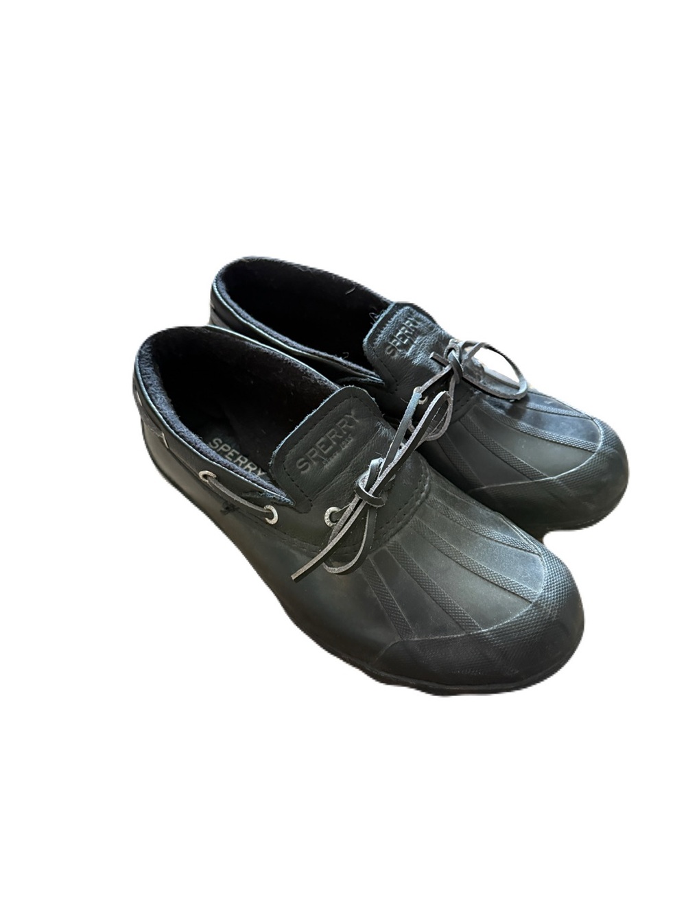 Sperry Black Duck Shoes - Casual Waterproof Slip-On